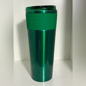 NWT Starbucks 2024 Green Glitter Anniversary Hot Tumbler Grande - 16 oz.